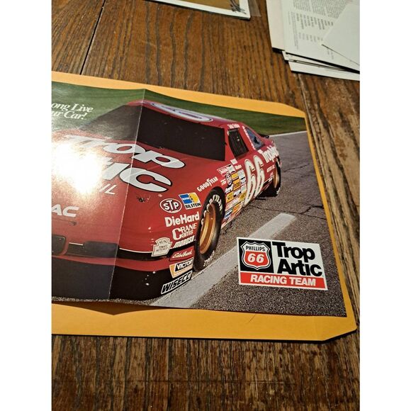 Vintage 1990 Trop Arctic NASCAR Poster Schedule Dick Trickle Cale Yarborough - Picture 3 of 6